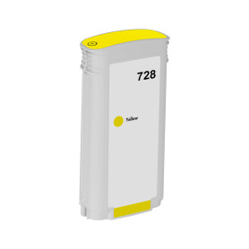 F9J65A 728 130ml Jaune Cartouche d'Encre Compatible Avec Plotter Hp DesignJet T730, T830