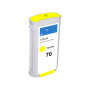 C9454A 70 130ml Amarillo Cartucho de Tinta de Pigmento Compatible Con Plotter Hp Z2100, Z3100, Z3200, Z5200, Z5400