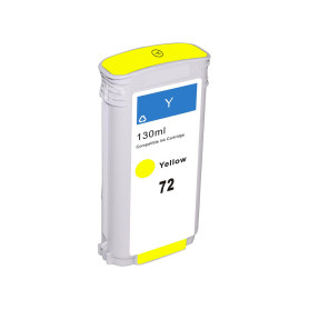 C9373A 72 130ml Amarillo Cartucho de Tinta Compatible Con Plotter Hp DesignJet T1100, T1200, T1300, T2300