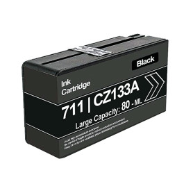 CZ133 CZ133A H711 80ml Black Pigment Ink Cartridge Compatible With Plotter Hp DesignJet T520, T120