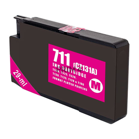 CZ131 CZ131A H711 29ml Magenta Cartouche d'Encre Pigmentée Compatible Avec Plotter Hp DesignJet T520, T120