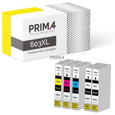T603 XL Multipack 2Nero +Colori CMY Cartucce Compatibile con Stampanti Inkjet Epson XP-2100, 3100, WF-2810, 2830, 2835
