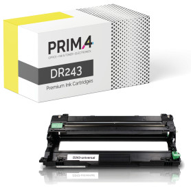 DR-243CL BK/C/M/Y Universal Unidad de tambor Compatible con impresoras Brother DCP-L3550CDW, MFC-L3730CDN, MFC-L3750CDW, MFC-L3770CDW, HL-L3210CW, HL-L3230CDW, HL-L3270CDW -18k Paginas