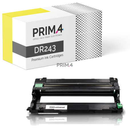 DR-243CL BK/C/M/Y Universal Unidad de tambor Compatible con impresoras Brother DCP-L3550CDW, MFC-L3730CDN, MFC-L3750CDW, MFC-L3770CDW, HL-L3210CW, HL-L3230CDW, HL-L3270CDW -18k Paginas