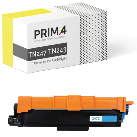 TN247 TN243 Cian Toner Compatible con impresoras Brother DCP-L3550CDW MFC-L3770CDW MFC-L3750CDW MFC-L3730CDN HL-L3210CW HL-L3230CDW DCP-L3510CDW HL-L3270CDW MFC-L3710CW -2.3k Paginas