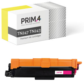 TN243 TN247 Toner Cartridges High Yield Replacement Compatible for Brother  TN243 TN247 Toner Cartridge Work for Brother HL-L3210CW DCP-L3510CDW