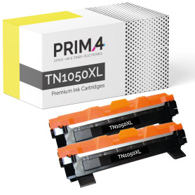 TN1050XL Multipack 2x MPS Premium Toner Compatible con impresora Brother HL-1110, HL-1112, HL-1210W, HL-1212W, DCP-1510, DCP-1512, DCP-1610W, DCP-1612W, MFC-1810, MFC-1910 -2k Páginas