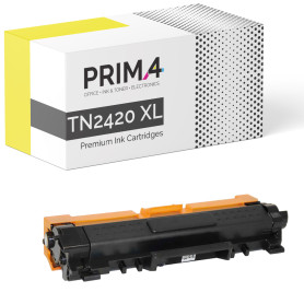 TN2420XL MPS Premium Toner Compatible avec Imprimante Brother HL 2310, HL 2350, HL 2370, 2375, DCP 2510, DCP 2530, DCP 2550, MFC 2710, MFC 2730, MFC 2750 -6k Pages