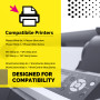 106R02232 Negro Toner Compatible con impresora Xerox Phaser 6600 DN, 6600 DNM, 6600 N, 6600 Series, WorkCentre 6605 DN, 6605 DNM, 6605 N, 6605 Series -8k Paginas