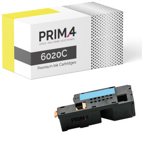 106R02756 6020C Cyan Toner Compatible avec Imprimante Xerox Phaser 6020, 6020 BI, 6022, 6027, Workcentre 6025, 6027, WC 6025, WC 6027 -1k Pages