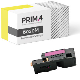 106R02757 6020M Magenta Toner Compatibile con Stampante Xerox Phaser 6020, 6020 BI, 6022, 6027, Workcentre 6025, 6027, WC 6025, WC 6027 -1k Pagine