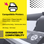 106R02757 6020M Magenta Toner Compatible avec Imprimante Xerox Phaser 6020, 6020 BI, 6022, 6027, Workcentre 6025, 6027, WC 6025, WC 6027 -1k Pages
