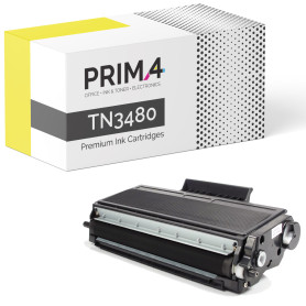 TN3480 Toner Compatibile Con Stampante Brother HL L5000D, L5100DN-DNT, L5200DW, L6250DN, L6300DW, L6400DW-DWTT, DCP-L6600DW, L5500DN, MFC-L5700DN, L5750DW, L6800DW-DWT, L6900DW -8k Pagine