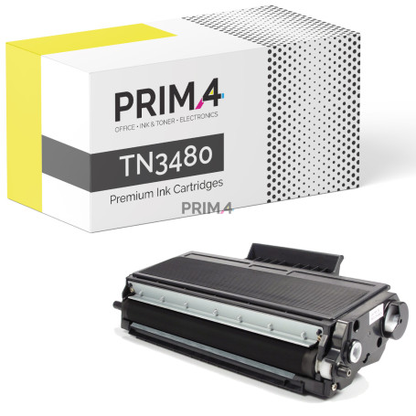 TN3480 Toner Compatible with Printer Brother HL-L5000D, L5100DN-DNT, L5200DW, L6250DN, L6300DW, L6400DW-DWTT, DCP-L6600DW, L5500DN, MFC-L5700DN, L5750DW, L6800DW-DWT, L6900DW -8k Pages