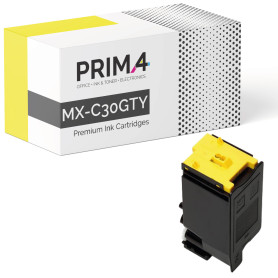 MX-C30GTY Giallo Toner Compatibile con Stampante Sharp MX-C250F, MX-C300 Series, MX-C300P, MX-C300W, MX-C301W -6k Pagine