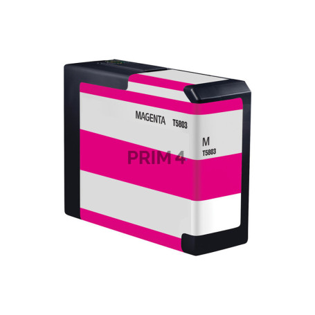 T5803 80ml Magenta Cartuccia d'Inchiostro Compatibile Con Plotter Epson Stylus Pro3800 GRAPH