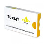 T6124 220ml Jaune Cartouche d'Encre Compatible Avec Plotter Epson Pro7400, 7450, 9400, 9450