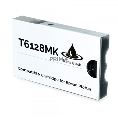 T6128 220ml Negro Mate Cartucho de Tinta Compatible Con Plotter Epson Pro7450, 7800, 9400, 9880