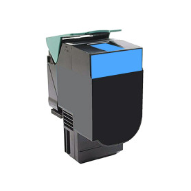 80C2SC0 Cian Toner Compatible con impresoras Lexmark CX310, CX410, CX510 -2k Paginas