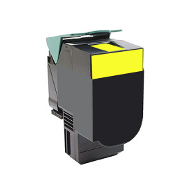 80C2SY0 Yellow Toner Compatible with Printers Lexmark CX310, CX410, CX510 -2k Pages