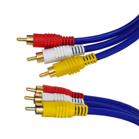 Cable Audio Video RCA (White,Yellow,Red) M/M