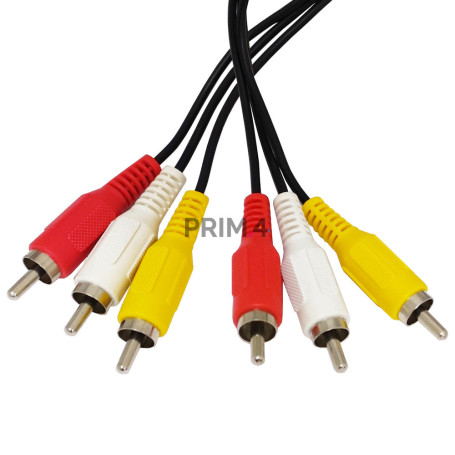 Cavo Audio Video 3 x RCA M/M 1.5mt