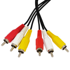 Multipack 5 PCS Cavo Audio Video Composito 3 x RCA Maschio/Maschio 3m