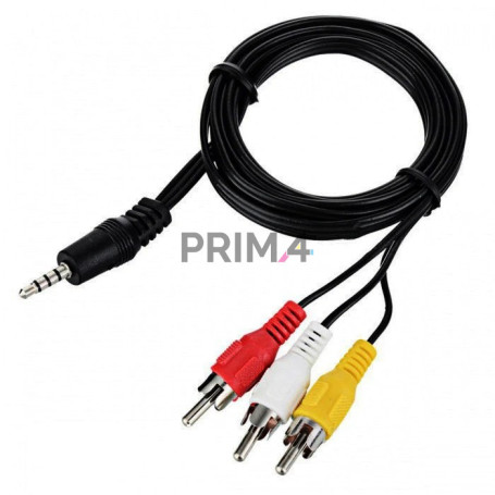 Cavo audio video Composito RCA con Jack 3.5mm 4 pin