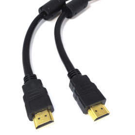 Cable HDMI Gold Plated Audio Video Monitor PC Ethernet, 3D, ARC 1m