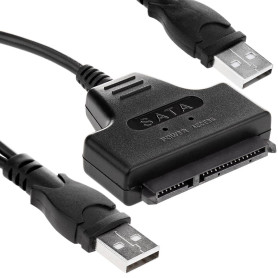 Adattatore USB2.0 Hi-Speed a SATA con Custodia per HDD 2.5"
