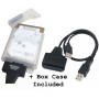 Adattatore USB2.0 Hi-Speed a SATA con Custodia per HDD 2.5"