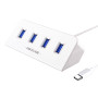 HUB USB 3.1 TypeC 4 porte USB 3.0 Bianco