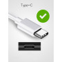 HUB USB 3.1 TypeC 4 porte USB 3.0 Bianco