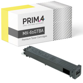 MX-61GTBA Schwarz Toner Kompatibel mit Drucker Sharp MX-2630, 2651, 3050, 3551, 4071, 5050, 6070, 6071 -40k Seiten