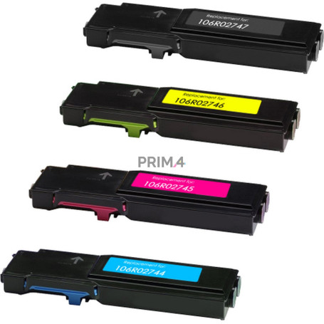 106R02744 106R02745 106R02746 106R02747 Multipack 4x Toner Compatibile con Stampanti Xerox WorkCentre 6655 -12k Pagine