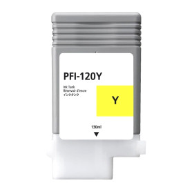 PFI120 Giallo 130ml 2888C001 Cartuccia Compatibile Con Plotter Canon imagePROGRAF TM-200, TM-300