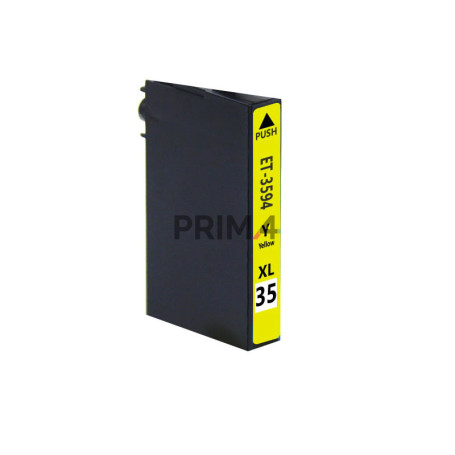 T3594 35XL Amarillo 21ml Cartucho de tinta Compatible con impresoras Inkjet Epson Workforce 4720, 4725, 4730, 4735, 4740 -1.9k