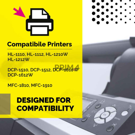 TN1050 2x Toner for Brother DCP1510,1512,HL1110,1112,1210