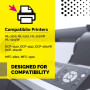 TN1050 Multipack 2x Toner Compatible con impresora Brother HL-1110, HL-1112, HL-1210W, HL-1212W, DCP-1510, DCP-1512, DCP-1610W, DCP-1612W, MFC-1810, MFC-1910 -1k Paginas