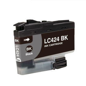 LC424 Nero Cartuccia d'Inchiostro Compatibile Con Stampanti Brother DCP-J1200W -0.75k Pagine