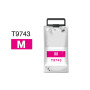T9743 Magenta Cartuccia d'Inchiostro Pigmenti Compatibile Con Stampanti Epson WorkForce WF-C860, C869 -84k Pagine