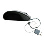 Mouse Ottico 800 DPi con Cavo Retrattile. 3 Tasti+ Scroll