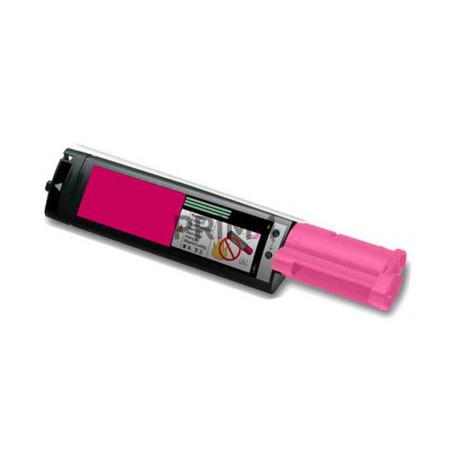 C1100M S050188 Magenta Toner Compatibile con Stampanti Epson with Chip Aculaser C1100N -4k Pagine