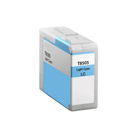 T8505 80ml Cyan Clair Cartouche d'Encre Pigmentée Compatible Avec Plotter Epson SC-P800DES, P800SE, P800SP