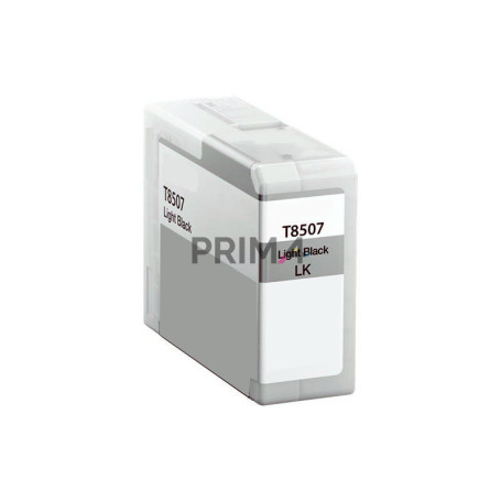 T8507 80ml Nero Chiaro Cartuccia d'Inchiostro a Pigmenti Compatibile Con Plotter Epson SC-P800DES, P800SE, P800SP