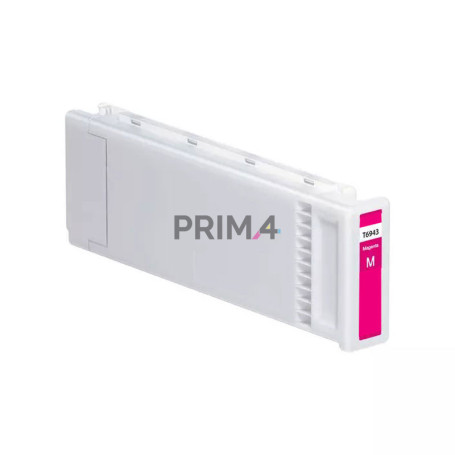 T6943 700ml Magenta Cartuccia d'Inchiostro a Pigmenti Compatibile Con Plotter Epson SC-T3000, T7000, T5000, T3200