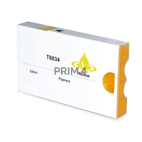 T6034 220ml Amarillo Cartucho de Tinta de Pigmento Compatible Con Plotter Epson Pro7800, 7880, 9800, 9880