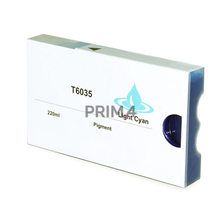 T6035 220ml Light Cyan Pigment Ink Cartridge Compatible With Plotter Epson Pro7800, 7880, 9800, 9880