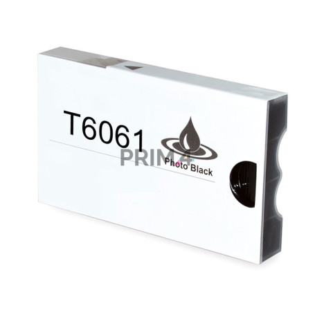 T6061 220ml Noir Photo Cartouche d'Encre Pigmentée Compatible Avec Plotter Epson Pro4800, 4880