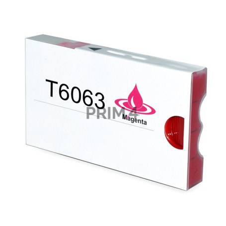 T6063 220ml Vivid Magenta Cartouche d'Encre Pigmentée Compatible Avec Plotter Epson Pro4880, 4880